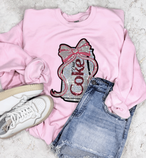 Diet Coke sequin  Sweatshirt